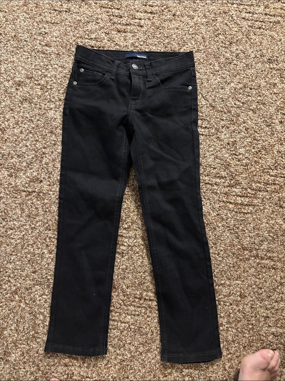 Girls Basic Edition Black Slim Fit Jeans